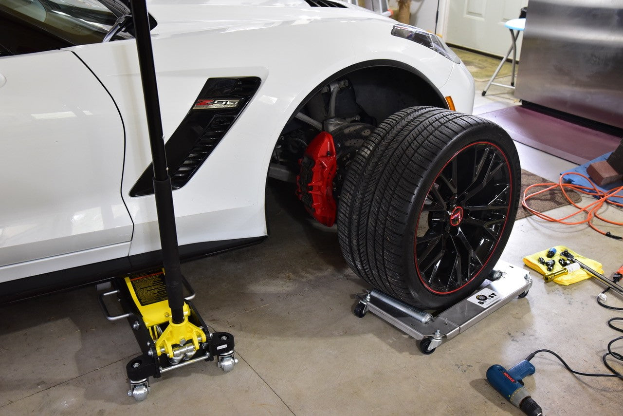 Wheel Boost Tool for changing wheels on full size cars, SUVs and pick-ups