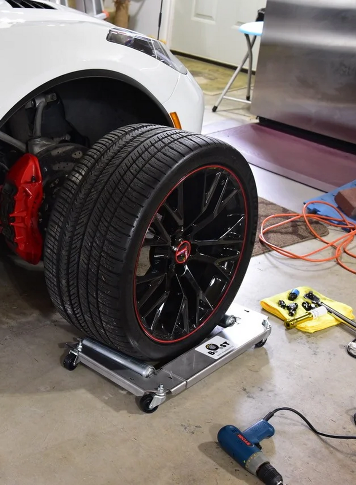 Wheel Change Tool Quick and Easy - Lift, rotate, align. Done.  WB-22-38-SS
